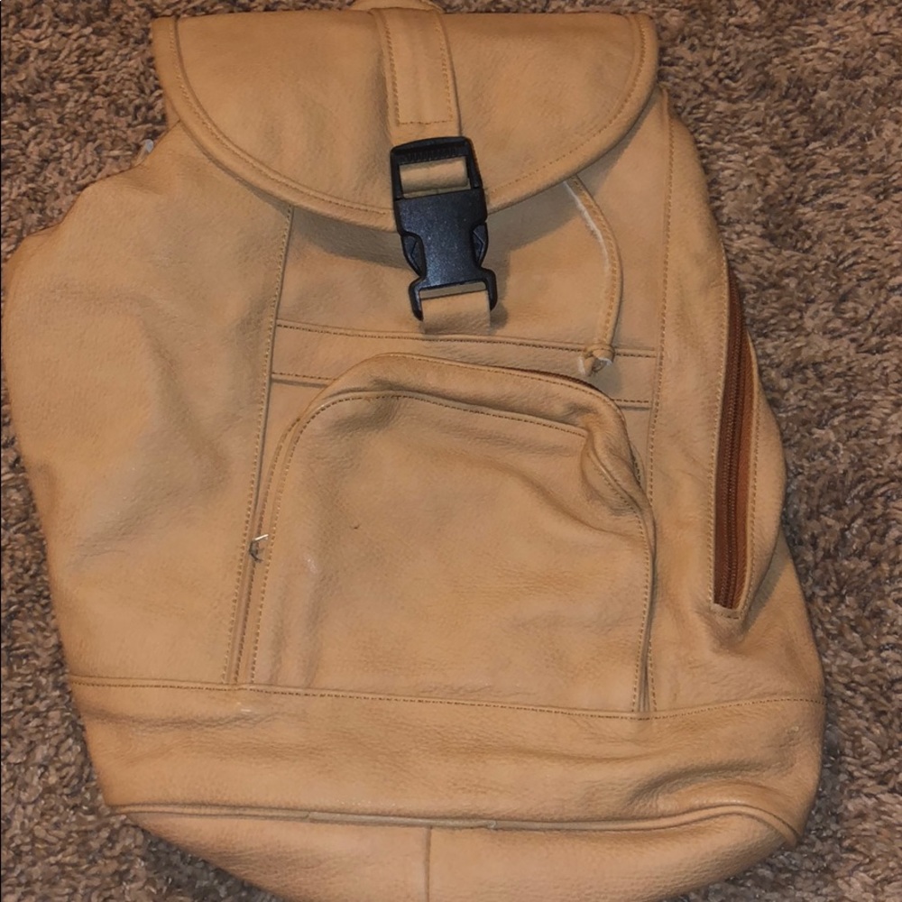 Leather bookbag